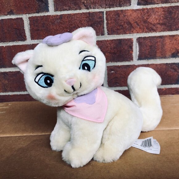 🐈 Rare 2003 CinéGroupe Sagwa Plush Cat | Tan with Bow | 8"x12" Vintage - Picture 2 of 4